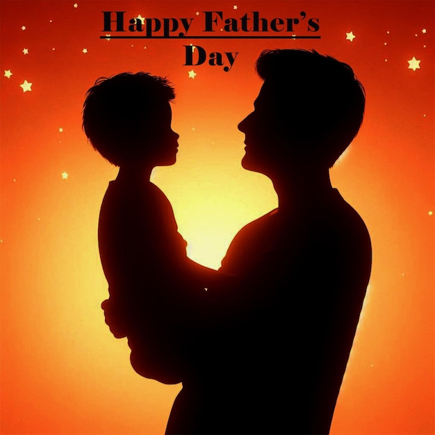 Happy Fathers Day Greetings Black Design