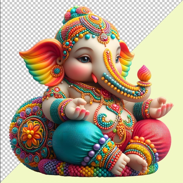 Happy Ganesh Chaturthi Vinayaka Chaturthi Beautiful Cute Ganesa Wedding Clipart Cartoon Style