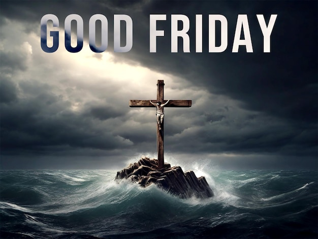 Happy good friday celebration background