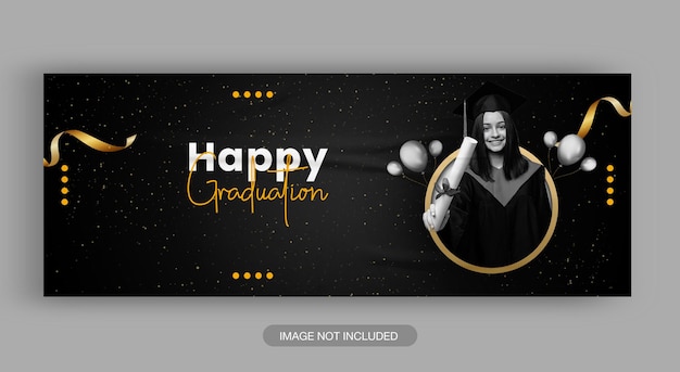 Happy graduation social media post template