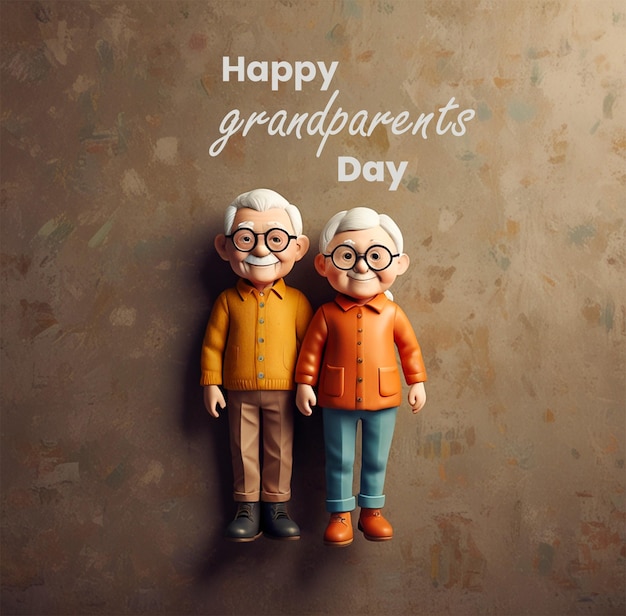 PSD happy grandparents day banner design