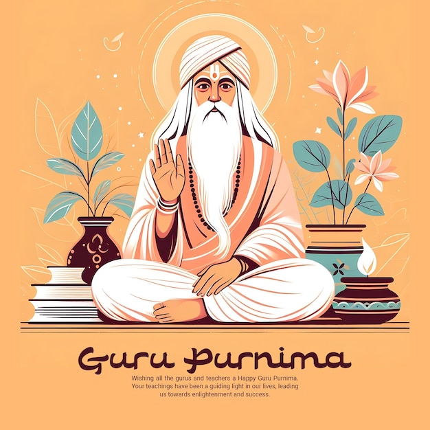 PSD happy guru purnima teachers day social media post banner template