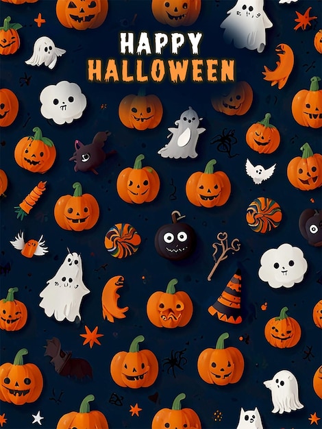 PSD happy halloween celebration background