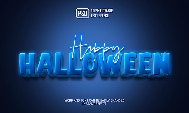 Happy Halloween editable text effect