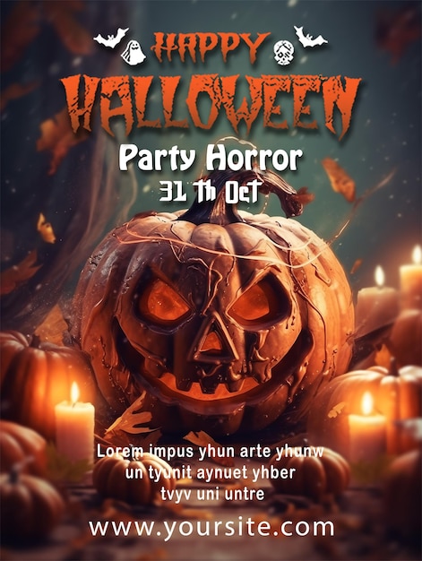 happy halloween poster celebration design