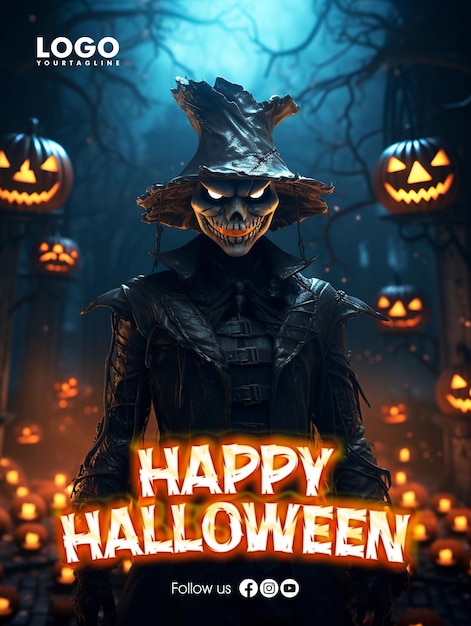 Happy Halloween Poster Design