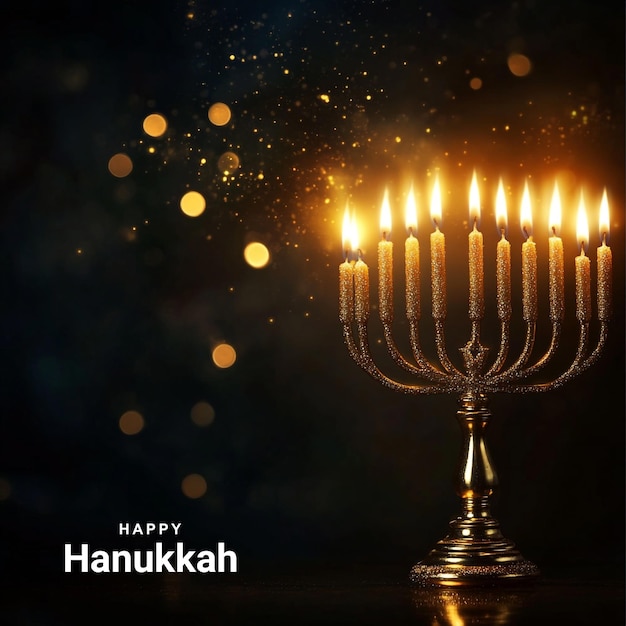 Happy Hanukkah Creative Post for Social Media