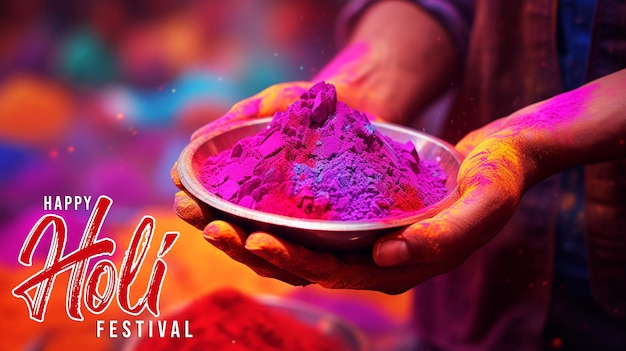 PSD happy holi festival background