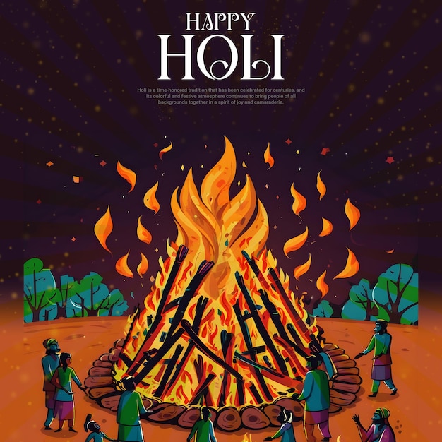 happy holi festival social media posts