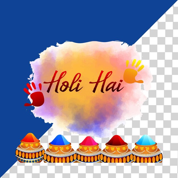 PSD happy holi indian festival background png