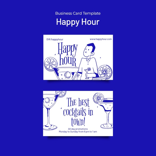 PSD happy hour template design