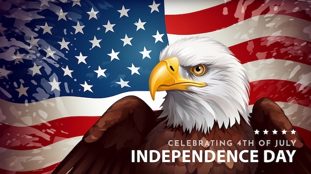 Happy independence day 4th of July background US Independence Day Poster Design