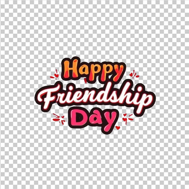 Happy international friendship day greeting card back view of friends group abstract vector illustration design