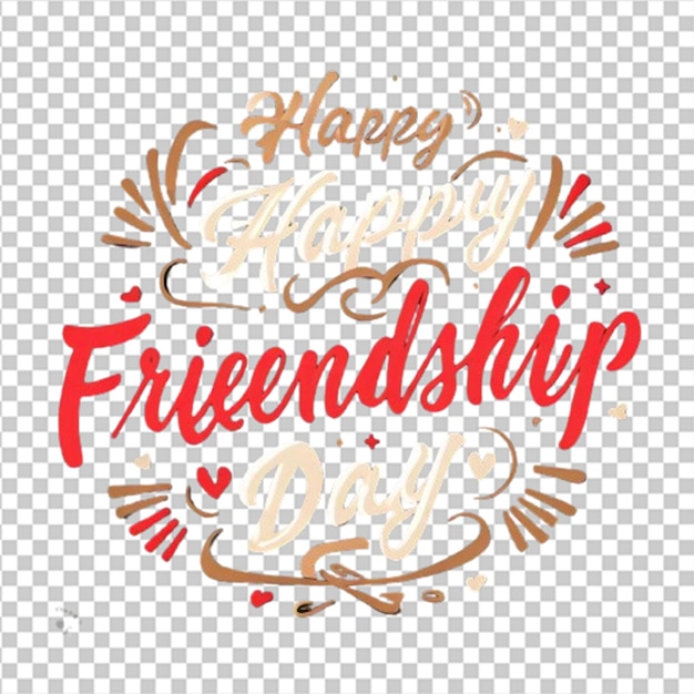 PSD happy international friendship day greeting card back view of friends group abstract vector illustration design