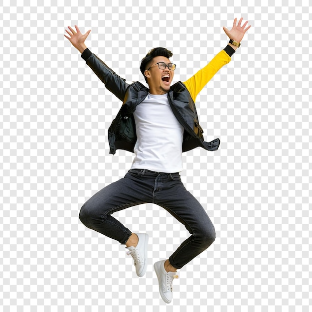 Happy Jumping Man