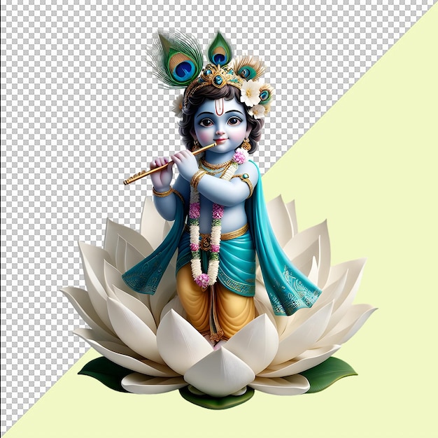 Happy Krishna Janmashtami Lord Krishna Png On transparent background free