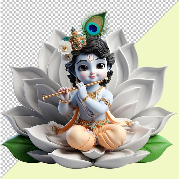 Happy Krishna Janmashtami Lord Krishna Png On transparent background free