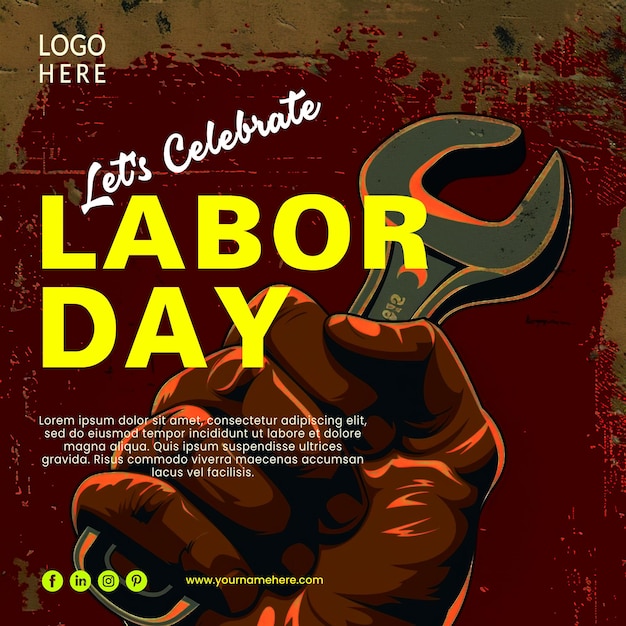 Happy Labor Day Banner Design