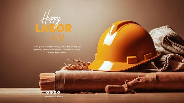 happy labor day design template