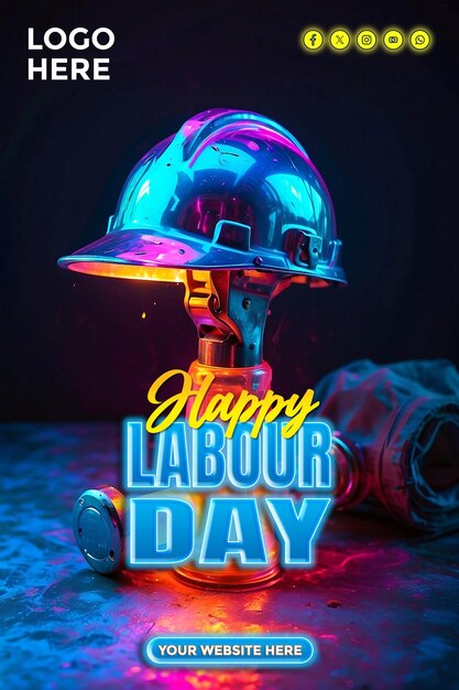 Happy Labour Day Poster Design