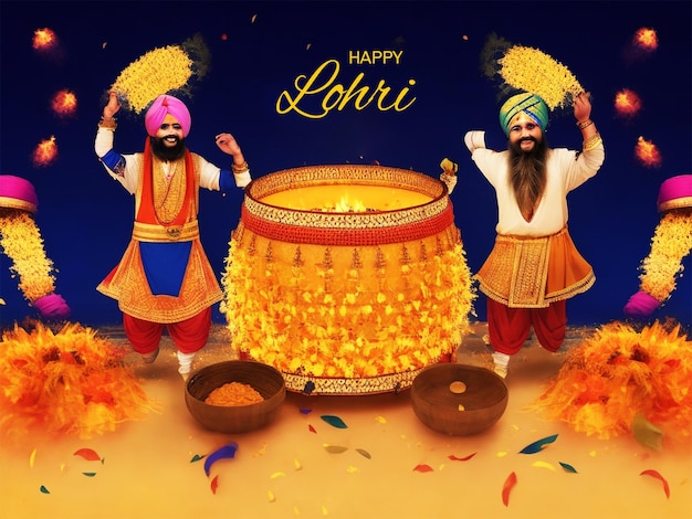 Happy lohri background