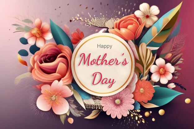 Happy mothers day social media banner design template