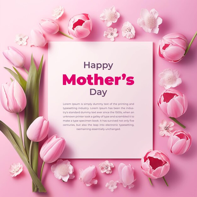 Happy Mothers Day Template social Media Post