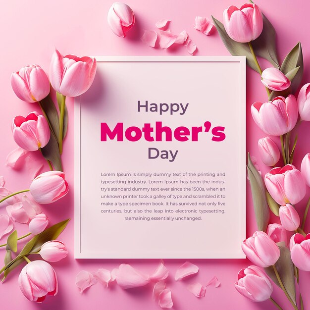 Happy Mothers Day Template social Media Post