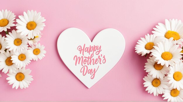 Happy Mothers Day with Heart PSD