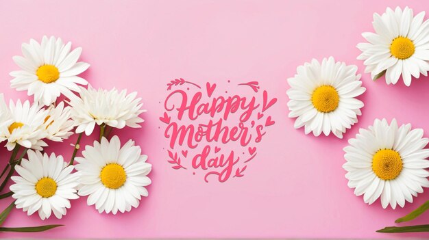 Happy Mothers Day with Heart PSD