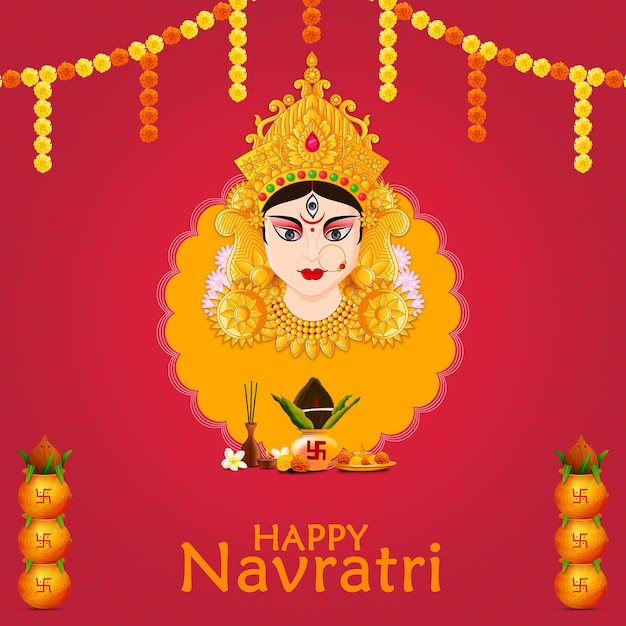 Happy navratri banner