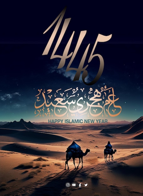 happy new Hijri year 1445 Happy Islamic New Year