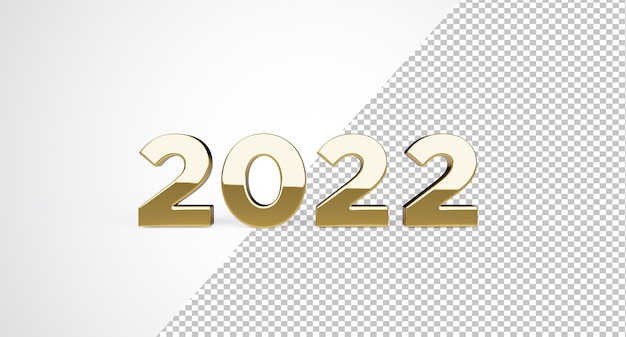 Happy new year 2022 text effect 3d numbers with abstract background 3d illustration