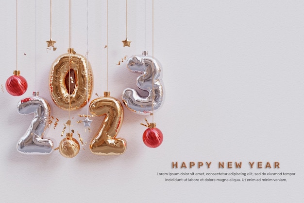 happy new year 2023 banner template design or happy new year 2023