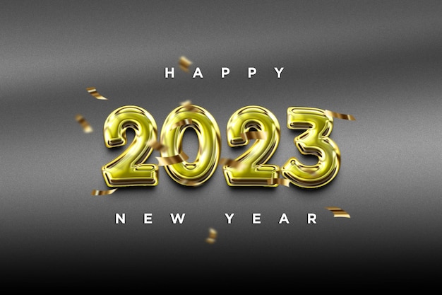 happy new year 2023 banner template illustration