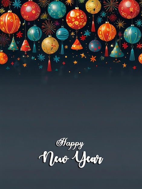 PSD happy new year background or templates with editable file