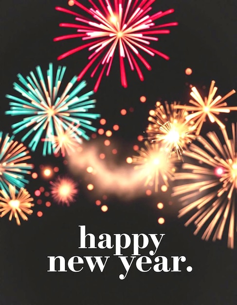 happy new year vector design