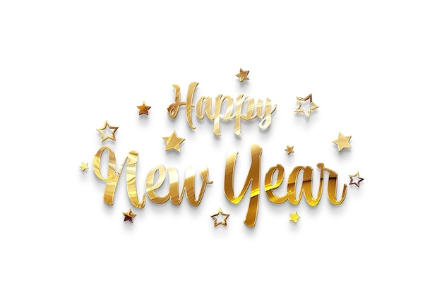 Happy new year wishes text effect Mockup