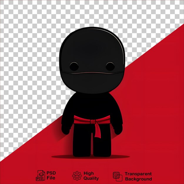 Happy Ninja Character in Cute Cartoon Style