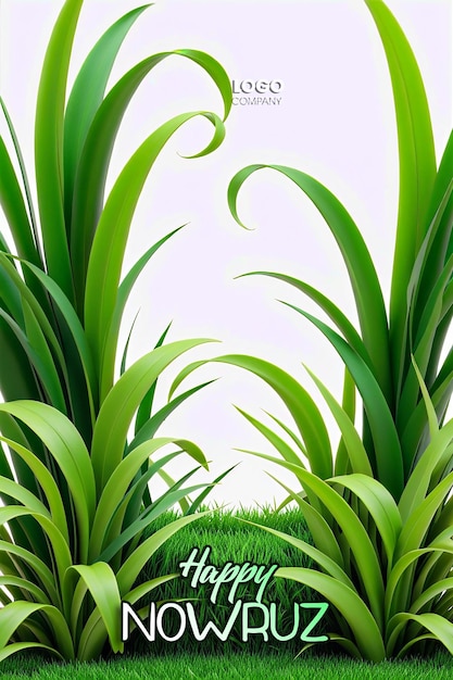 Happy Nowruz Day or Iranian New Year Illustration with Grass Semeni