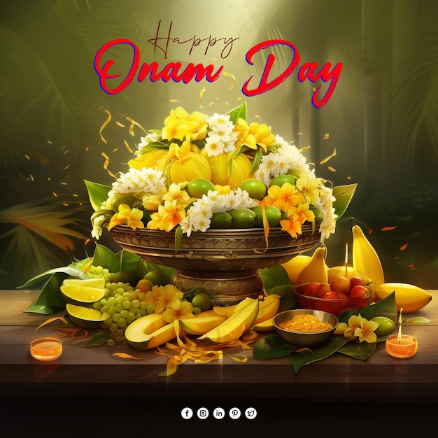 Happy Onam Day Background