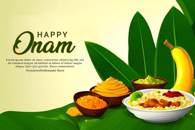 Happy Onam festival design