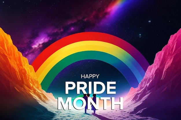 Happy Pride Month PSD Banner