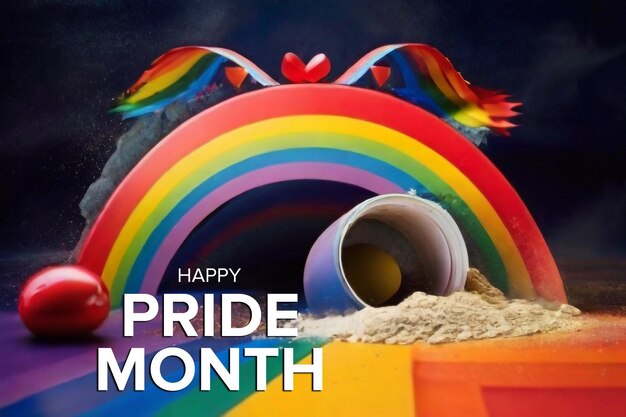 Happy Pride Month PSD Template