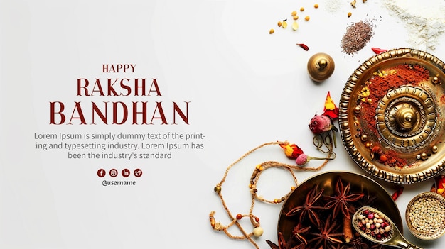 Happy Raksha Bandhan festival of india