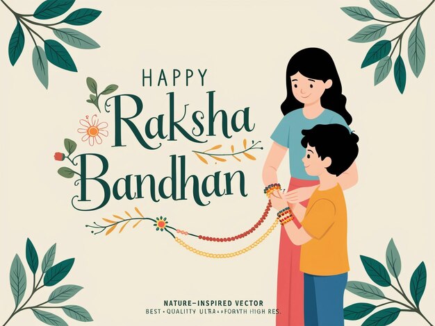 Happy Raksha Bandhan Indian Hindu Festival Greeting Background