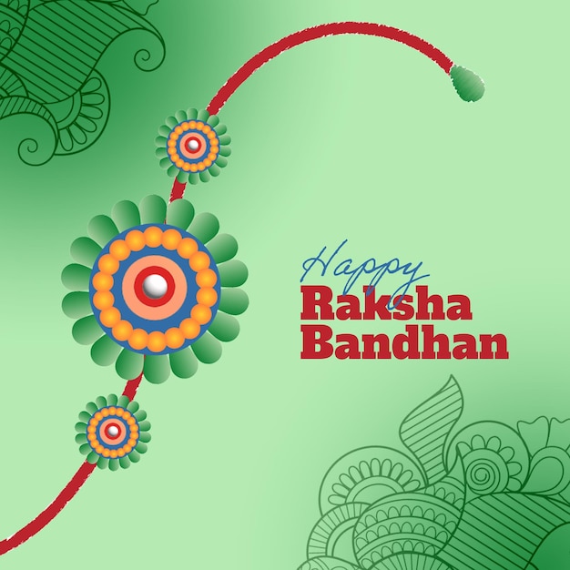 Happy Raksha Bandhan Post Design