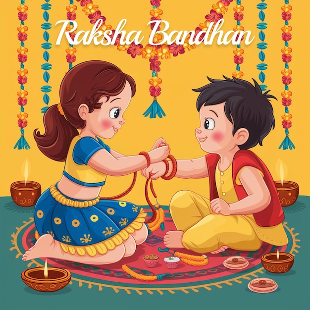 Happy Raksha Bandhan Social media post design