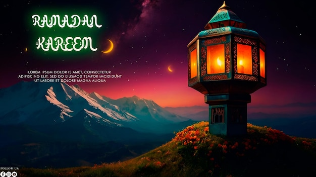 Happy ramadhan latern night