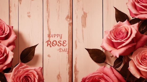 PSD happy rose day festival design